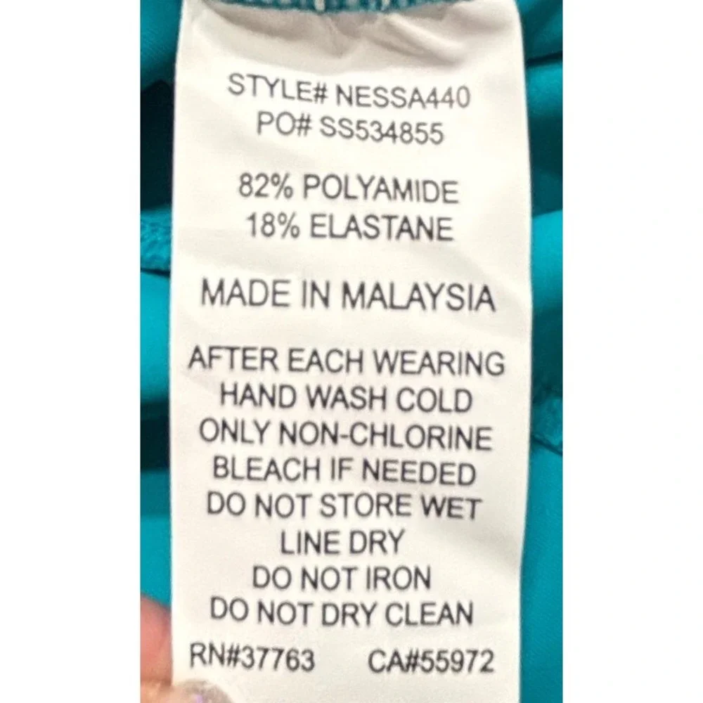 Nike Womens Victory Swim Tunic Small Teal Modest Full Coverage NWT NESSA440-345